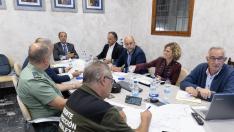 Reunión en Tarazona para tratar el brote de gastroenteritis.