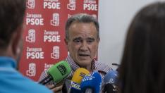 El secretario general del PSOE Zaragoza y presidente de la DPZ, Juan Antonio Sánchez Quero.