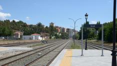 La estación de tren de Teruel, en el punto central de la línea Zaragoza-Sagunto.