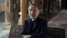 Haruki Murakami en una entrevista antes de recibir el Premio Princesa de Asturias de las Letras 2023