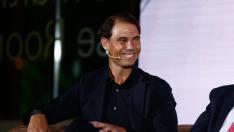 El tenista español Rafa Nadal asiste durante la presentación de NDL como nuevo proyecto empresarial de Rafael Nadal y Juan Matji celebrada en el Museo del Traje el 19 de octubre de 2023, en Madrid.
