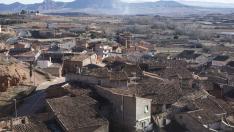 Vista del pintoresco pueblo de Villarroya de la Sierra