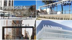 Algunos de los letreros de reciente (y futura) instalación en Zaragoza.