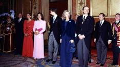 Jura de la Constitución del príncipe Felipe en el Palacio del Congreso de los Diputados el 30 de enero de 1986. gsc1