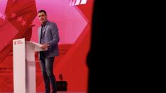 Pedro Sánchez, en la intervención ante lo socialistas europeos en Málaga