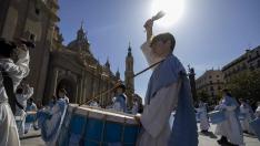 Procesión del Domingo de Resurrección durante la Semana Santa 2013 en Zaragoza
