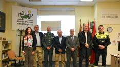 Acto en Zaragoza, celebrado este domingo, en recuerdo de las víctimas de accidente de tráfico.
