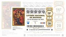Así es el décimo de Lotería de Navidad en España de 2023.