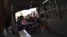 Heridos en un hospital de Gaza
