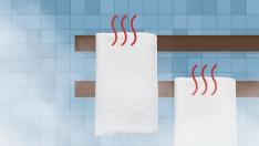 Los radiadores de toallas cumplen una función estética además de la de calentar.