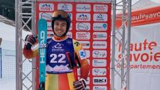 Ander Mintegui, segundo en el súper gigante del Mundial júnior de esquí alpino.