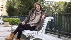 Ana Millán, presidenta de la Asociación Aragonesa de Epilepsia (Asade), en Zaragoza.