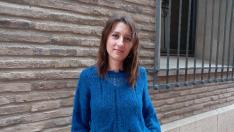 Svitlana Haziuk, una ucraniana residente en Zaragoza desde hace 6 años, fue clave para la comunicación con los refugiados sordos.