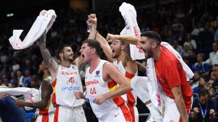 Partido España - Finlandia en cuartos del Eurobasket