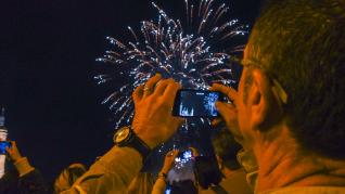Fuegos artificiales de las Fiestas del Pilar 2022.