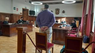 El acusado, en el juicio, que se celebró el pasado mes de octubre en la Audiencia de Teruel.