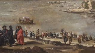 Detalle del cuadro atribuido a Manet