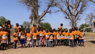 Los aragoneses de 100 Pies, durante su viaje a Senegal.