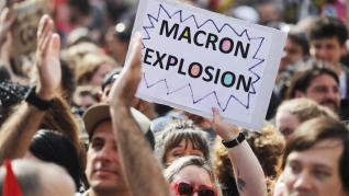 Fotos de la manifestaciones en Francia en contra de la reforma de las pensiones