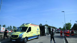 Simulacro de accidente múltiple en la Universidad San Jorge