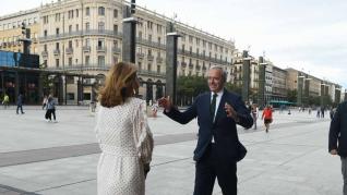 El presidente de Aragón y la alcaldesa de Zaragoza se reúnen para hablar de la Romareda.