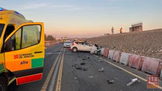 Accidente de tráfico en la N-232 en Mallén