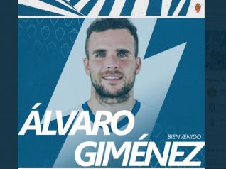 Imágen con la que el Real Zaragoza ha anunciado a las 21.00 de este domingo el fichaje de Álvaro Giménez.