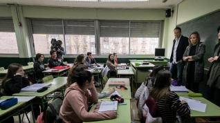 Estudiantes bilingües en el instituto Pedro de Luna
