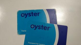 Tarjeta Oyster para el metro de Londres.