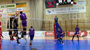 Foto del partido de Superliga de volebol Manacor-CV Teruel