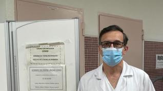 Jesús Díez Manglano, en el servicio de Medicina Interna del Royo Villanova.