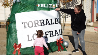 Árbol de Navidad en Torralba de los Frailes.
