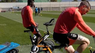 Sielva y Obeng sustituyeron por precaución la carrera continua por bici estática.