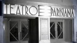 Fachada del Teatro Parisiana, ya desaparecido, en Zaragoza