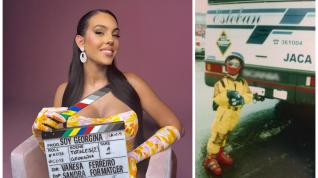 Georgina Rodríguez promocionando la segunda temporada de su docuserie y, a la derecha, una imagen de niña con ropa de esquí en Jaca.