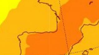 Mapa elaborado por la Aemet para explicar la previsión meteorológica durante el 'Veranilo de San Miguel'