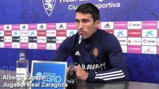 Alberto Zapater: "Cada partido es a vida o muerte por la situación en que estamos"