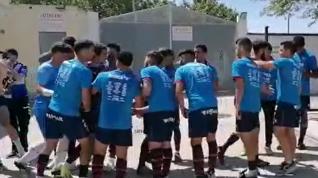 El Huesca B le hace pasillo al Juvenil y le da ánimos