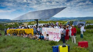 Protesta contra el parque fotovoltaico de La Fueva