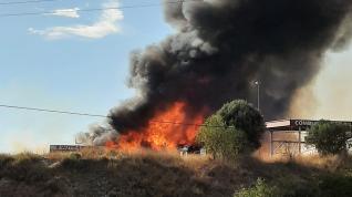 Incendio en la Cooperativa de Tamarite de Litera