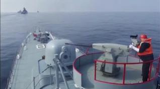 Maniobras navales rusas en el Índico