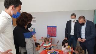 Visita del consejero de Educación al CEIP Katia Acín de Binéfar