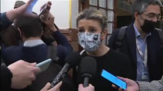 Yolanda Díaz: "La respuesta del Gobierno de España en Ucrania es absolutamente coherente"