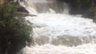 La borrasca multiplica por 30 el caudal de los ríos en Beceite