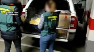 La Guardia Civil desarticula una organización criminal dedicada al tráfico de drogas en la provincia de Zaragoza