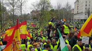 Manifestación de transportistas en Madrid