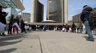 Toronto celebra tras dos años de pandemia el Día Internacional de la Pelea de Almohadas