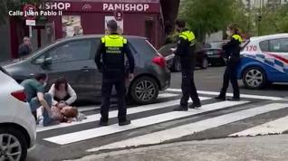 Herida una mujer en un atropello en la calle de Juan Pablo II de Zaragoza