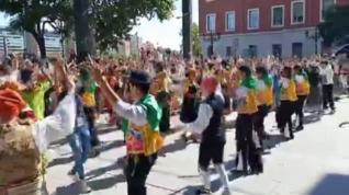 Flashmob jotero en el centro de Zaragoza