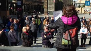 Protesta de los pensionistas en Zaragoza: "Luchamos por las pensiones y los salarios dignos"